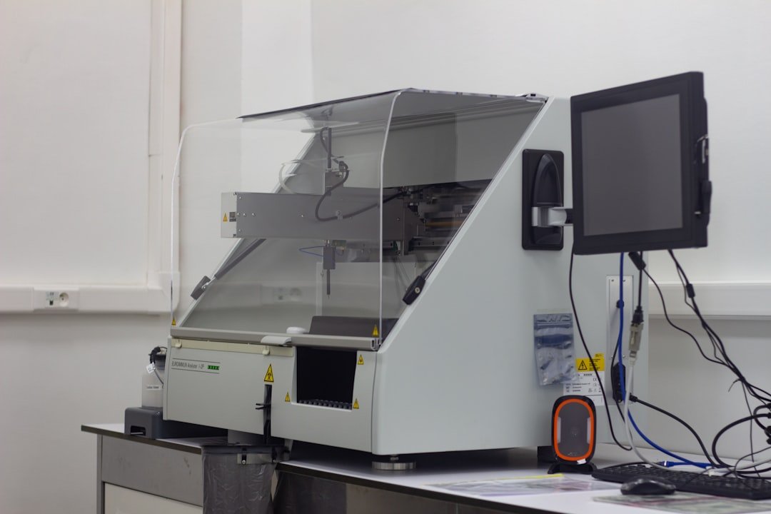 Spirometry lung function testing equipment in a clinic